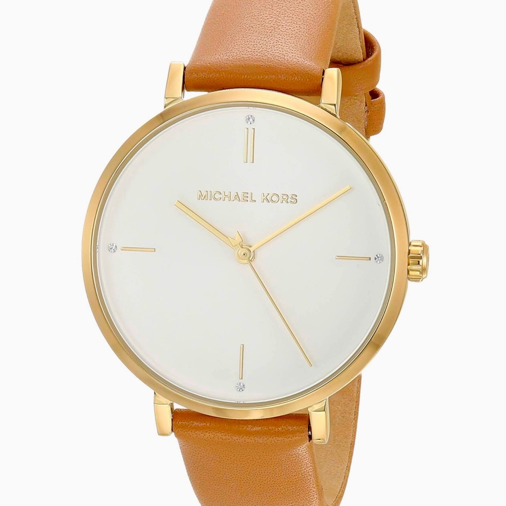 Michael Kors Leather Strap Watch